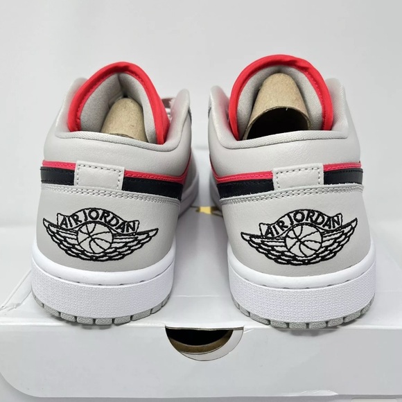 Air Jordan Wmns Air Jordan 1 Low Light Iron Ore Siren Red DC0774-060 Size 5W✅ - Picture 3 of 5